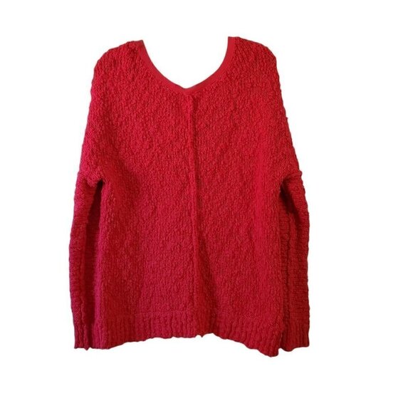 Free People Sweater XS Pink Womens Chunky Knit Dolman Sleeve Boho Slouchy - Picture 6 of 12